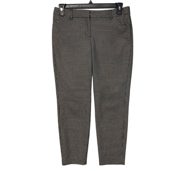 EXPRESS EDITOR BLACK & WHITE PANTS 8 R - Picture 1 of 5